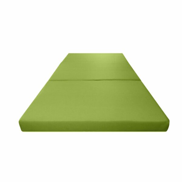 Colchón plegable estirado verde