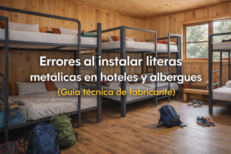 Guía técnica de fabricante para hoteles y albergues.